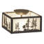 Glass Semi Flush Mount