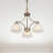 Annete 3 - Light Steel Dimmable Kitchen Island Dome Chandelier-22741712