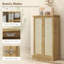 Buffet décoratif, armoire de rangement pour garde-manger, armoire de cuisine autoportante avec 12 tablettes de porte