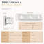 Éclairage à DEL pour meuble-lavabo à DEL, abat-jour en cristal, intensité variable, chrome poli moderne-238300906-238300909