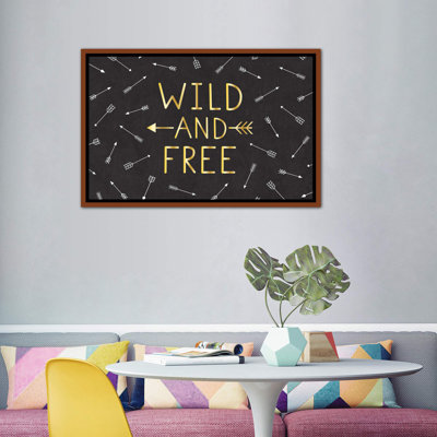 «Wild and Free» par Gail Veillette - impression d'art textuel
