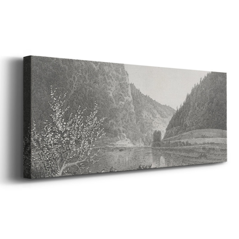 «Delaware Water Gap», galerie d'art tendue sur toile_2741959WC, H 24 po x l 60 po x P 1,5 po
