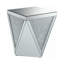 Ensemble de tables de bout à piédestal en verre 23,25 po de hauteur
