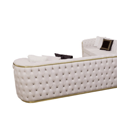 Canapé modulaire 3 pièces rembourré