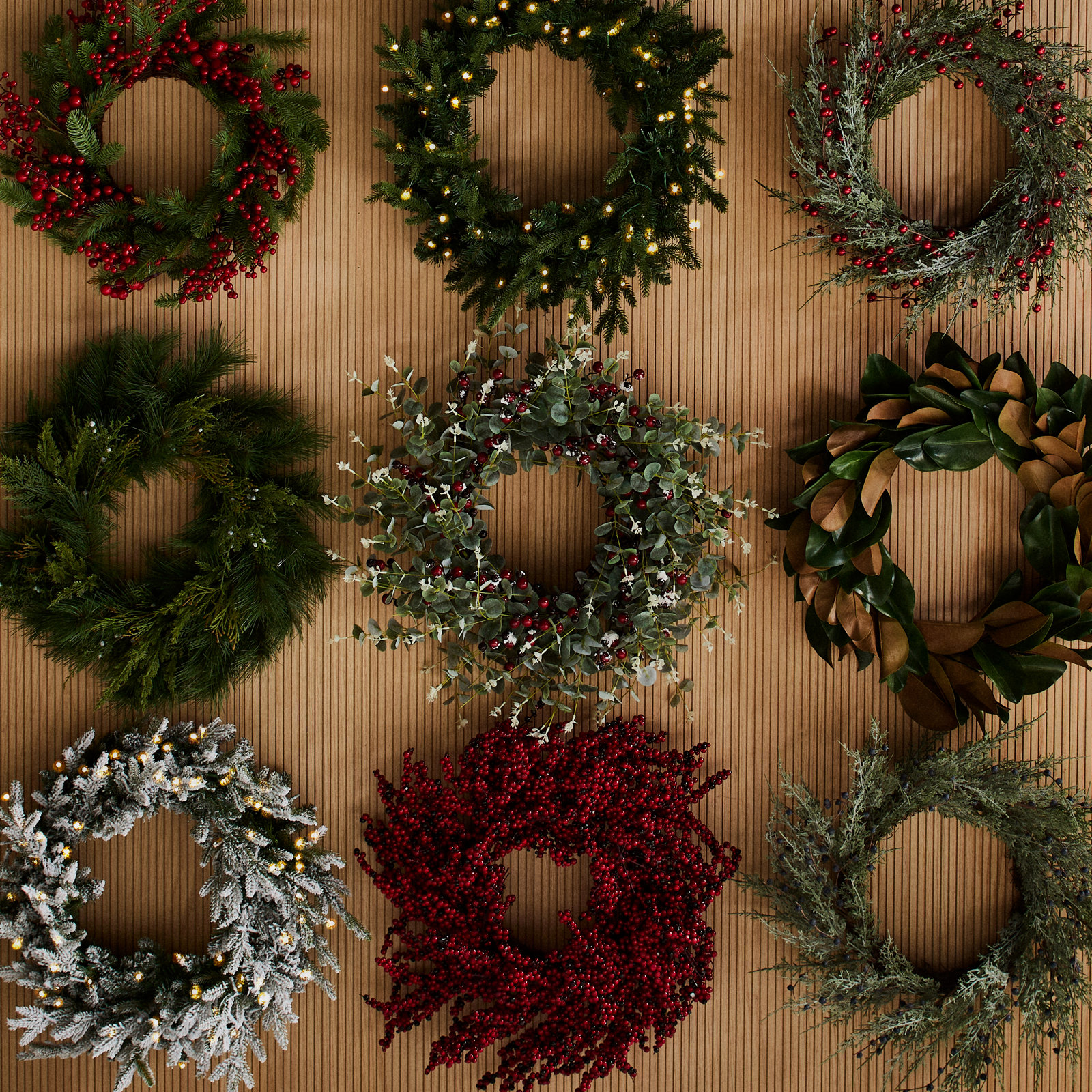 Kathreen Faux Berry Wreath, 26" H x 26" W x 7.5" D