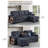 91'' Wide Reversible Sleeper Sofa & Chaise-1823288182