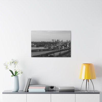 Toile d'Istamboul en noir et blanc à couper le souffle, paysage urbain époustouflant