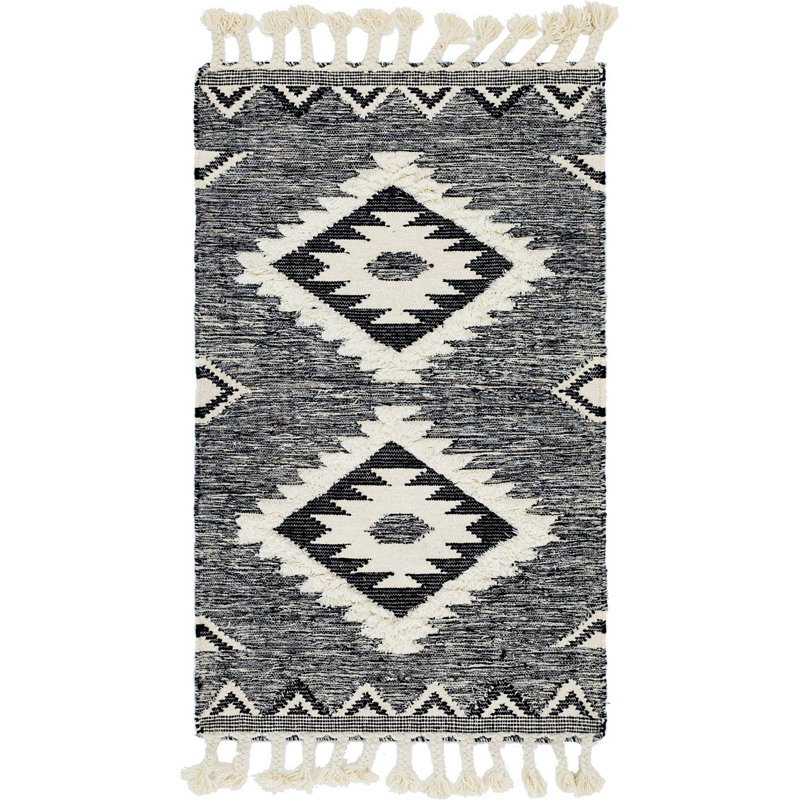 Alenah Wool Southwestern Indoor Rug, Rectangle 3'3" x 5'