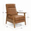 Fauteuil inclinable à accoudoirs en bois-1785659370
