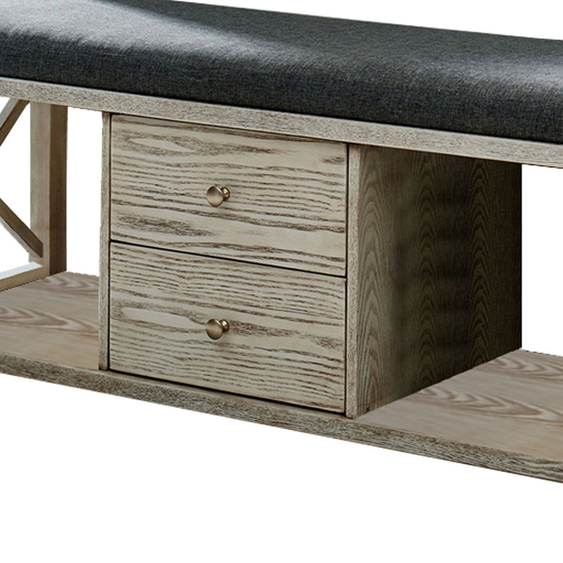 Banc de rangement tiroir Severin