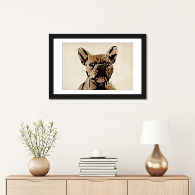 « french bouledogue », impression sur toile michael tompsett