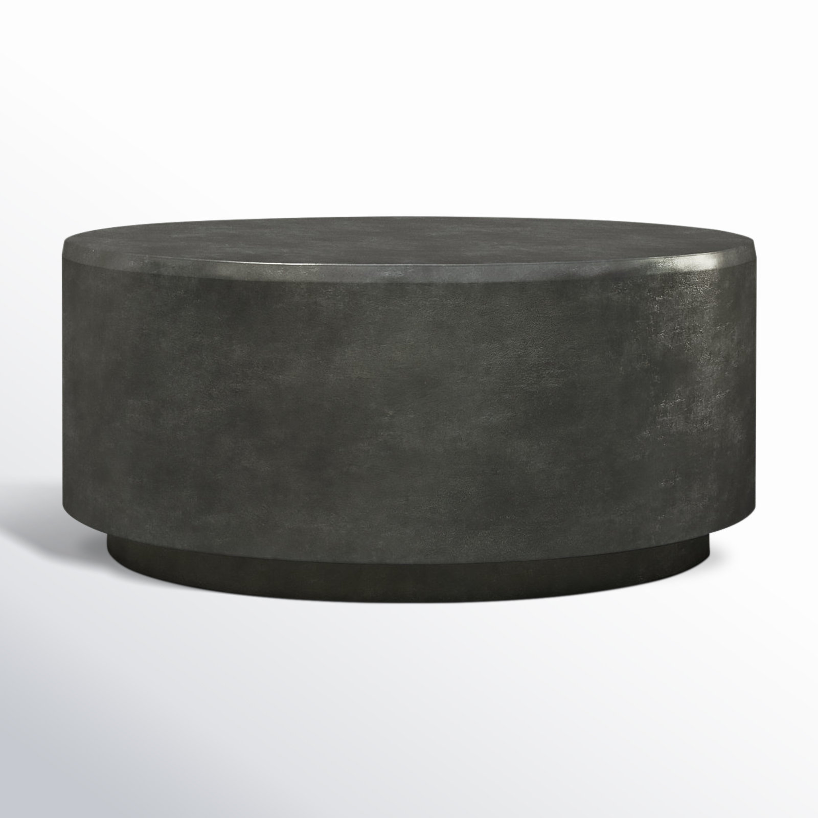 Dev 35.5'' Aluminum Outdoor Coffee Table, Matte Black, Matte Black
