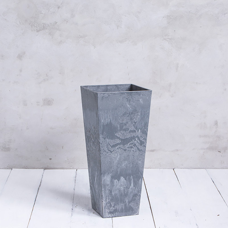 Sewickly Pot Planter, Gray, 35.5" H x 16" W x 16" D