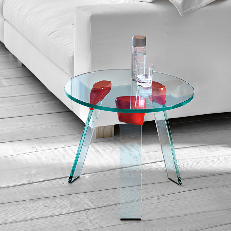 Jerry Glass Top End Table