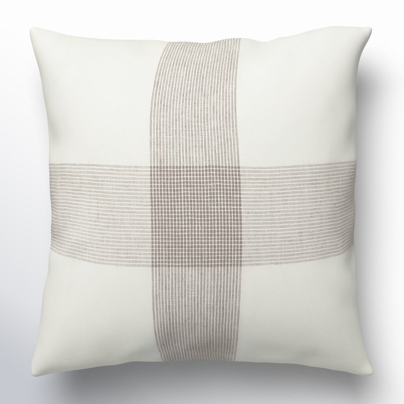 Tibbs Plaid Linen Pillow Cover, Down