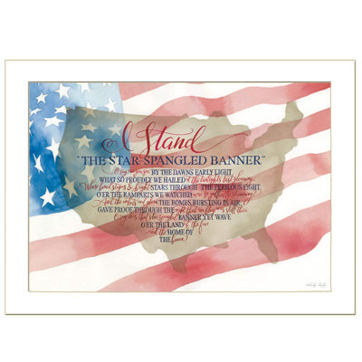 I Stand Framed Wall Art for Living Room, Home Wall Decor Framed Print by Cindy Jacobs