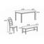 Table de salle à manger 6Pcs Furniture