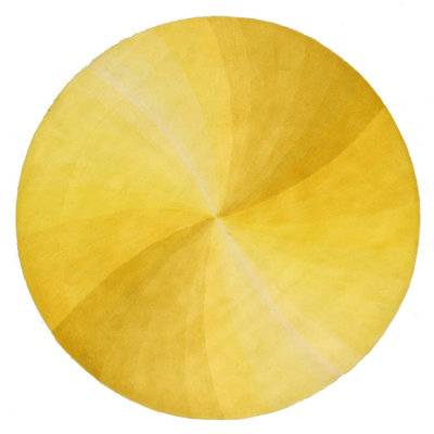 Hand-Tufted Wool Swirl Rug , Stylish Yellow Area Rug for Living Room, Bedroom, Office, & Home Décor , Durable & Elegant Design