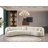 Demarri Ivory Boucle 3-Piece Curved Sectional-1026929904