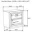 Table de chevet 2 tiroirs Arignote