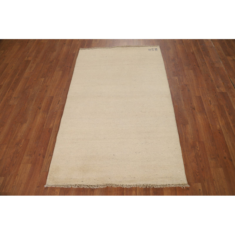 Tapis moderne uni Gabbeh pour vestibule 3 x 5