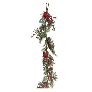 60 Pinecone Holly Red Berry Garland The Holiday Aisle