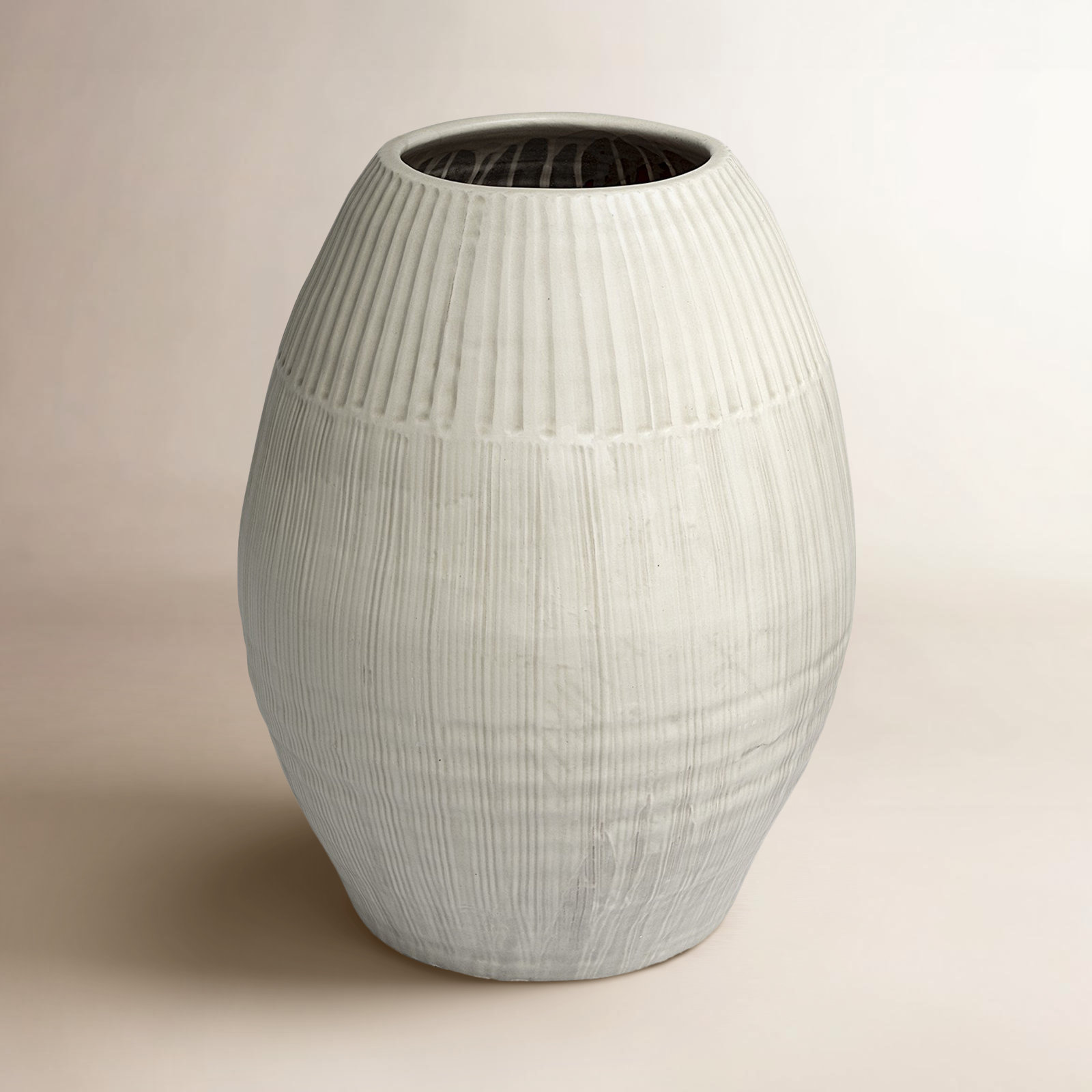 Sinead Ceramic Floor Vase, 21.26" H x 15.75" W x 15.75" D