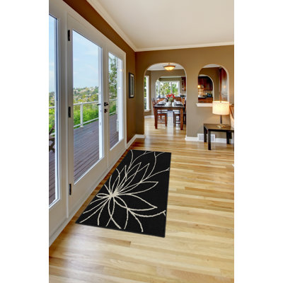 Tapis noir / ivoire Brackenmore