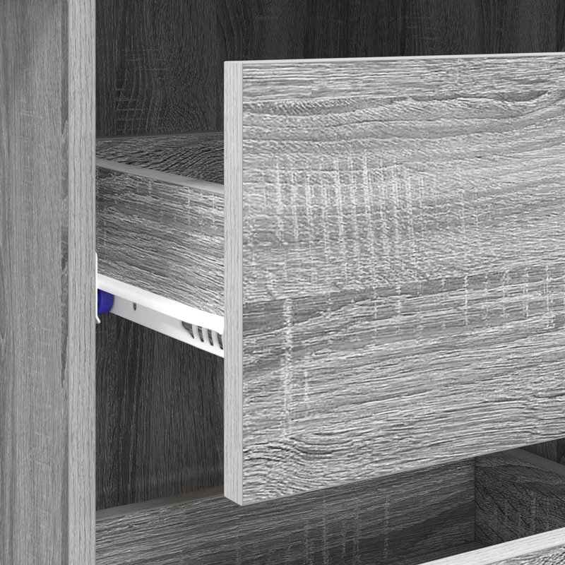 Writing Desk Engineered Wood Medium, Grey Sonoma