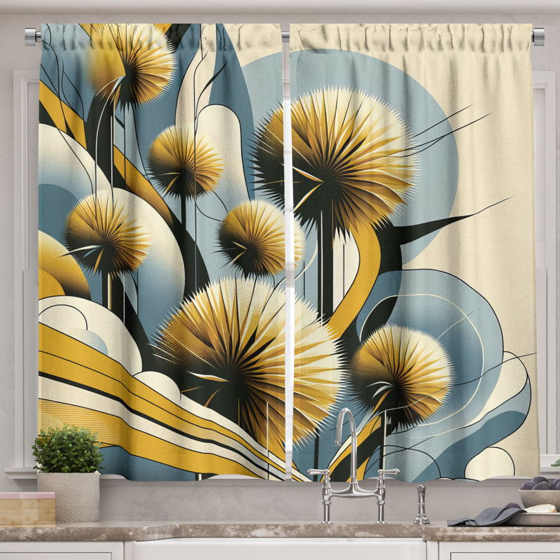 Kitchen Curtain, 55" W x 24" L