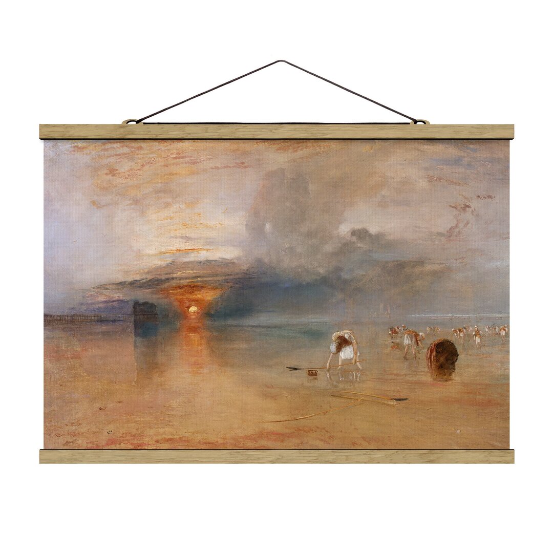 Stoffbild Mit Posterleisten - William Turner - Strand Bei Calais - Querformat 2:3