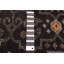 Tapis noir Finest Agra Jaipur 8 pi 11 po x 11 pi 11 po