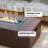  56-Inch Rectangular Iron Propane Gas Fire Pit Table with Hidden Fuel Tank and Glass Wind Guard, Dark Brown-1773554049-1768988407