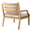 Chaise longue d'extérieur en teck Hera