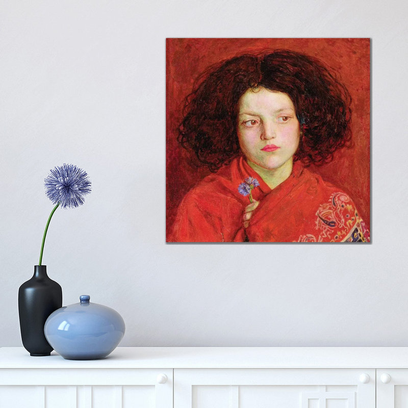 The Irish Girl, 1860 by Ford Madox Brown - Painting on Canvas, Wrapped Canvas, 45.72cm H x 45.72cm W x 1.91cm D
