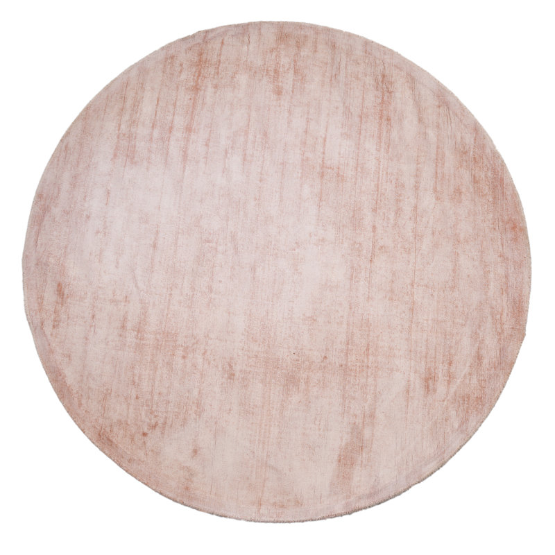 Round Anujin Solid Colour Hand Woven 115cm X 115cm Area Rug