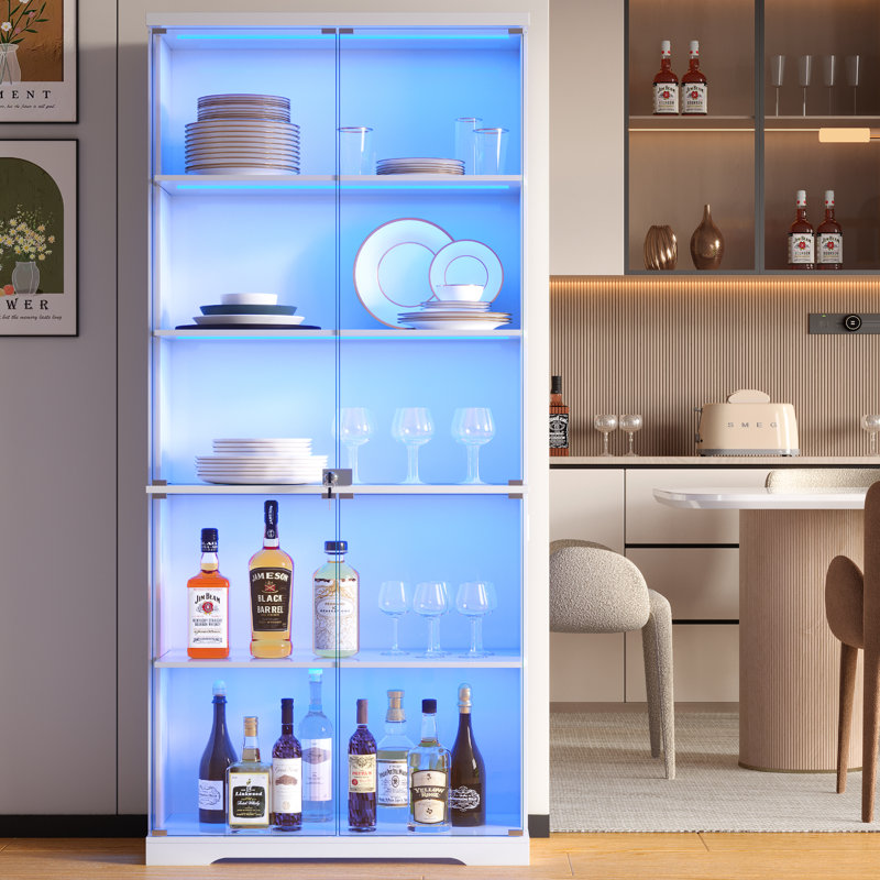 175cm H x 64cm W Book Cabinet Bookcase, White