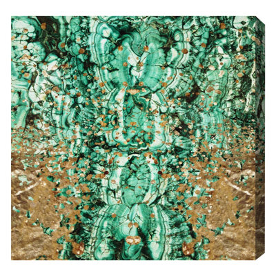 Emerald Sparkle Painting on Canvas