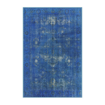 Tapis oriental bleu
