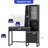 Modern Black Vanity Table with LED Mirror, Built-In Power Hub & Ample Storage