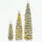3-piece Artificial Christmas Tree with Snow Flocking