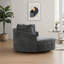 Fauteuil demi-tonneau surdimensionné 59,5 po avec roulettes-712792123