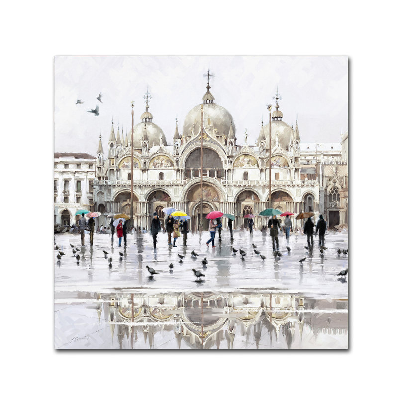 Armand «St Mark's Square 1», reproduction sur toile, H 14 po x l 14 po x P 2 po