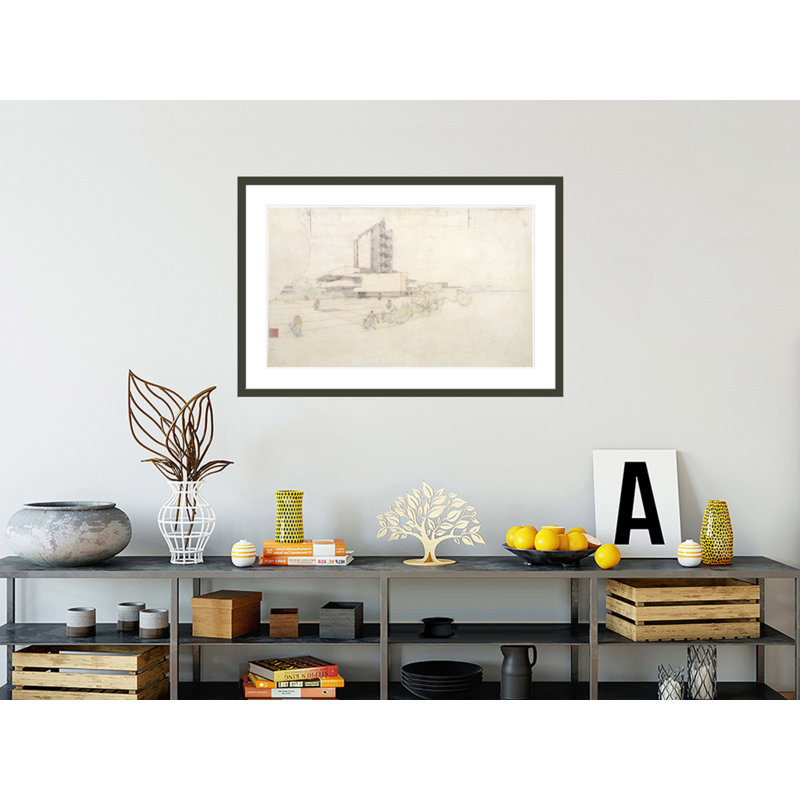 Florida Southern College, chapelle Annie Merner Pfeiffer. «Lakeland Florida» par Frank Lloyd Wright - impression giclée encadrée