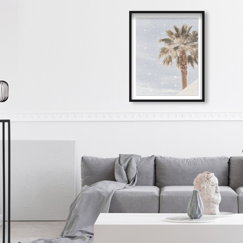 Monotone Tropics II Shadowbox Floral & Botanical Print by Oliver Gal, Black Frame, 16 x 20, 31.5"H x 37.5"W, Black Shadowbox