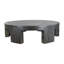 Table basse ronde à six pieds de qualité supérieure