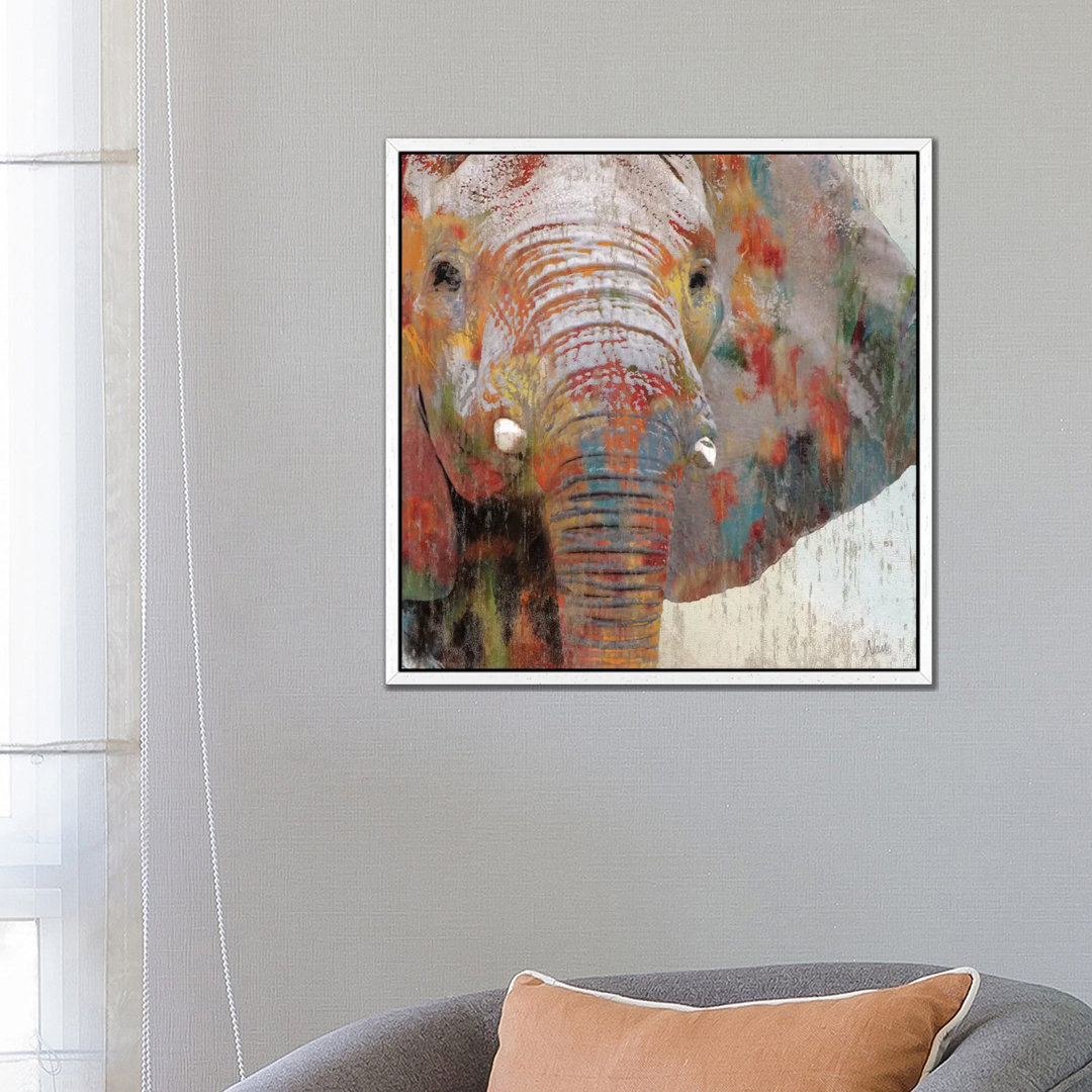 Leinwandbild Paint Splash Elephant von Nan