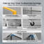 Plan de travail commercial en acier inoxydable 18,5 pieds cubes 60 po 2 portes sous le comptoir