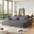 Glauser Oversized Sectional Lounge Chaise,No Assembly Required,Cloud Plush Loveseat with Reclining Sofa Bed,Fluffy Modern Sleeper Chair for Indoor Living Room Bedroom-381362413-375020193