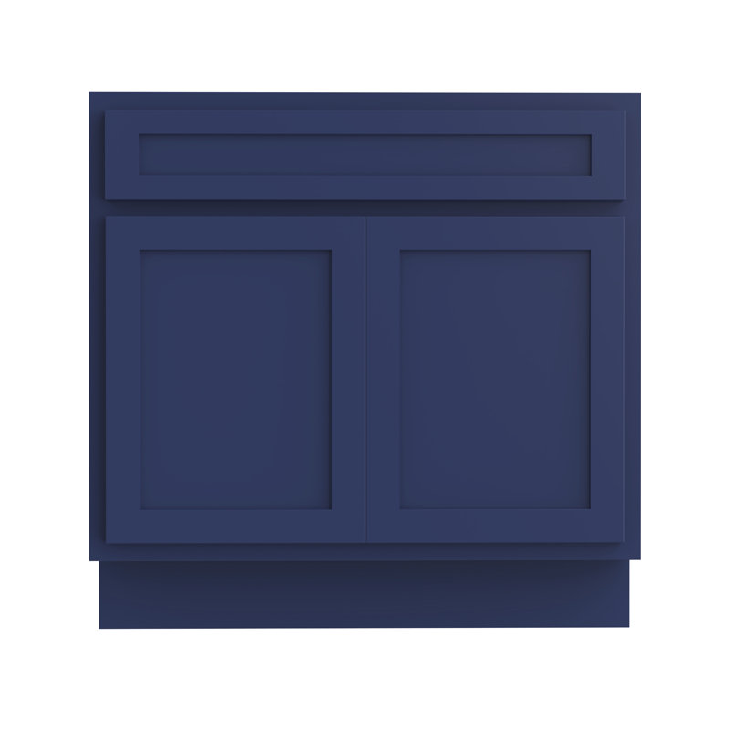 Hibbitts 30'' Single Bathroom Vanity Base Only, Blue